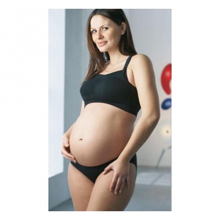 Трусы черные для беременных и кормящих мам, размер S 